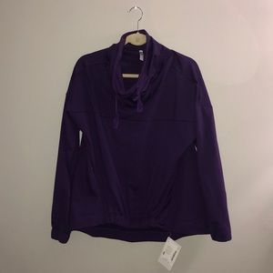 Purple Fabletics Scoop Neck Sweatshirt